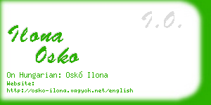 ilona osko business card